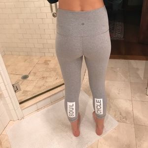 Lululemon x SoulCycle Cropped Grey Leggings